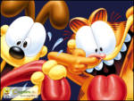 Şımarık Odi ve Garfield - Şımarık Odi ve Garfield birbirlerinin burunlarını tutmuşlar
