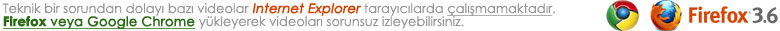 Videolar� a�am�yorsan�z Firefox y�kleyin