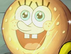 Yaðlý Yengeç Burger - Sünger bob sezon 7 bölümleri arasýnda yer alan "Greasy Buffoons", Yaðlý yengeç burger bölümünde sünger bob'un burger köftesini temizleyip hazýrlarken Selfie görünümlü görüntüsü.